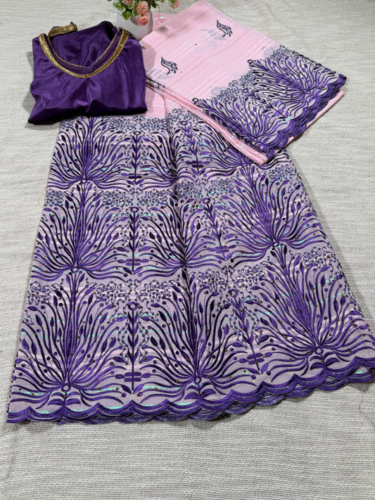 Salouva rose + motif violet (avec Pena)