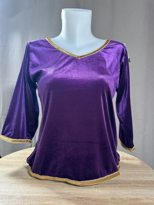 Body velours violet