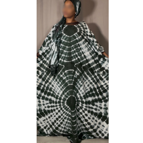 Boubou blanc  | vert