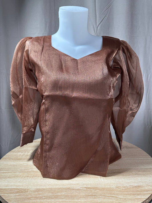 Body organza marron