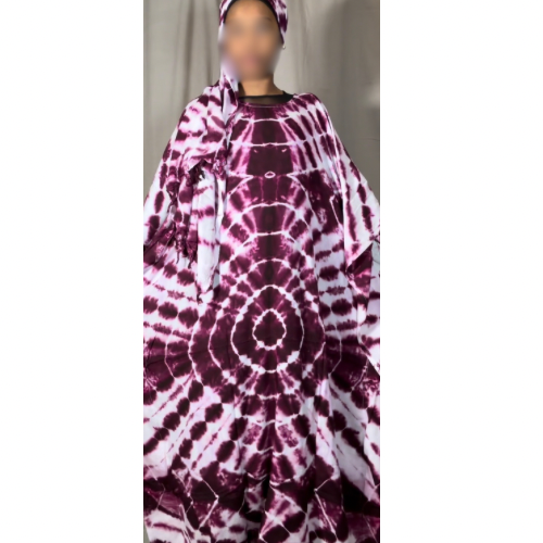 Boubou blanc | violet