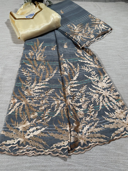 Salouva gris + motif beige (avec Pena)